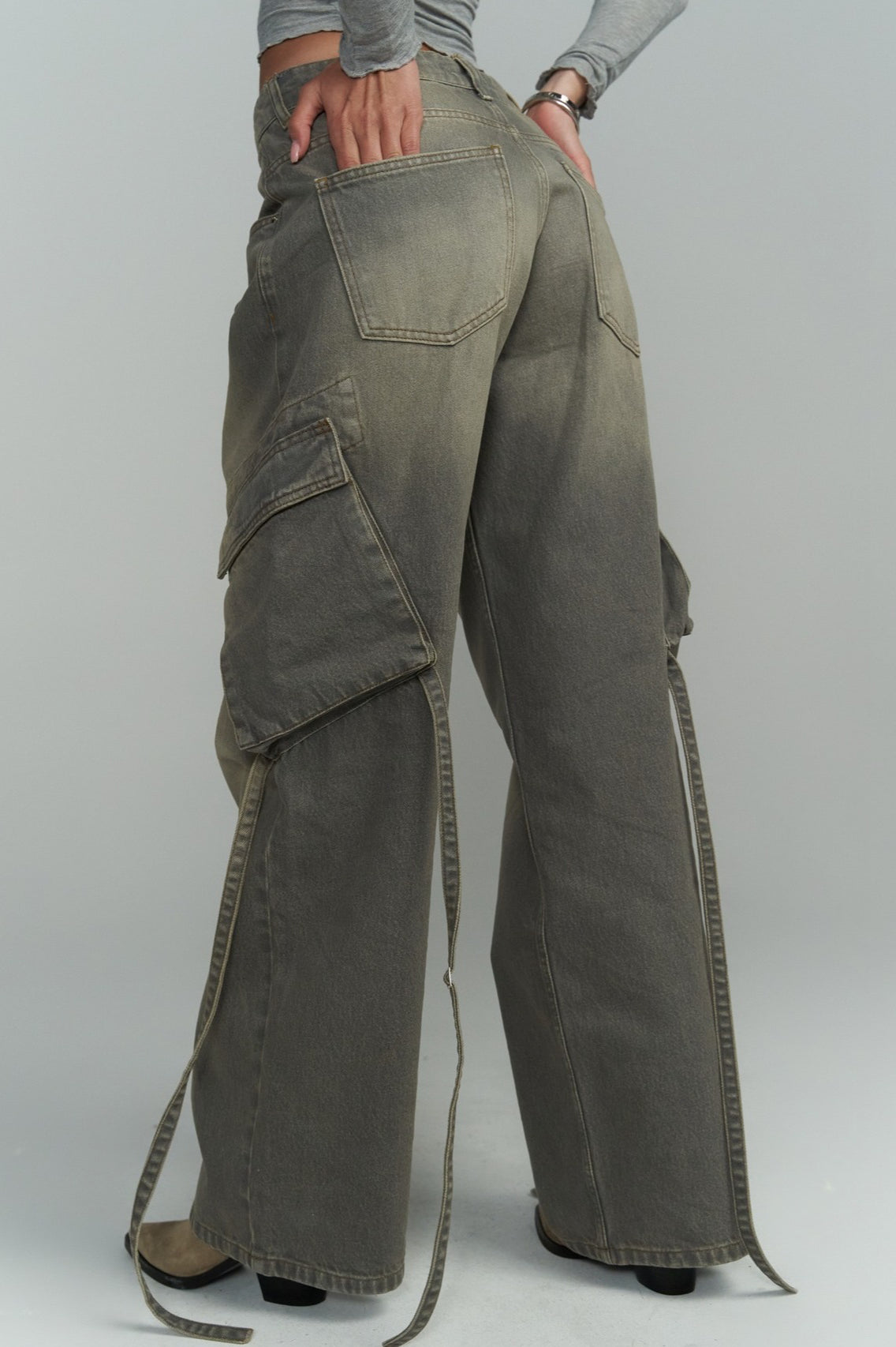 Vintage Patch Pocket Wide Leg Jean image 4