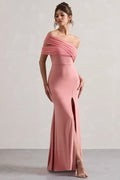 Mesh Asymmetric Formal Dress image 3