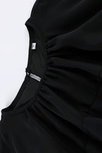 Ruffle Cape Half Sleeve Elegant Mini Dress image 5