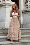 High Waist Mesh Tiered Skirt image 4