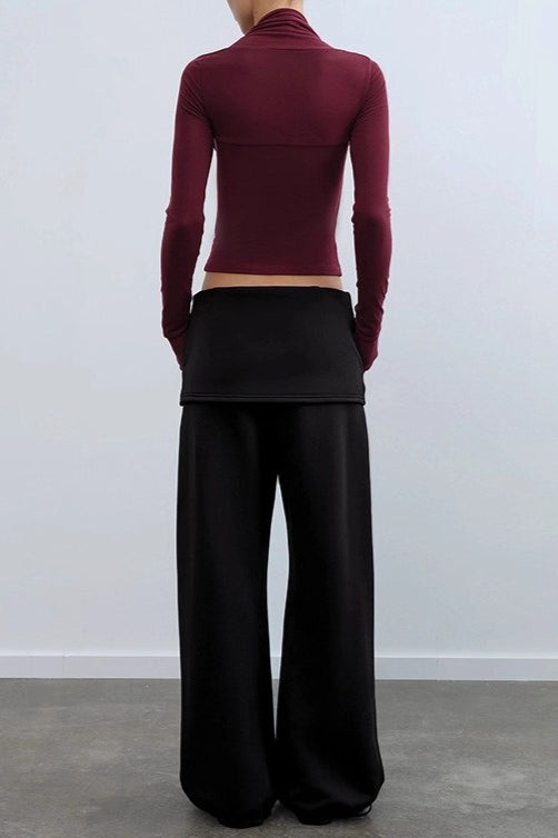 Detachable Cape Knit Top image 3