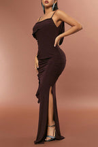 Cami Sleeveless Sequin Embroidered Backless Party Dress image 3