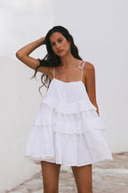 Ruffled Layer Backless Sleeveless Mini Dress image 5