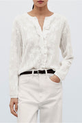Soft-Style Stand-Collar Frog-Button Lace Cutout Cardigan image 1