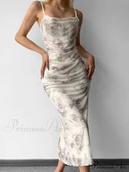 Back Slit Velvet Trendy Halter Maxi Dress image 2