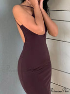 Back Split Mermaid Trendy Maxi Dress image 2