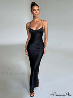 Backless Bandage Maxi Dress image 3