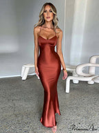 Backless Bandage Maxi Dress image 1