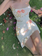 Backless Bodycon Graceful Floral Dress image 3