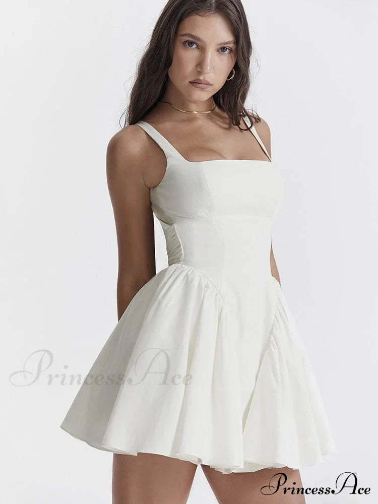 Backless Bow Stylish Mini Dress image 11
