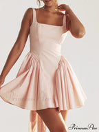 Backless Bow Stylish Mini Dress image 17