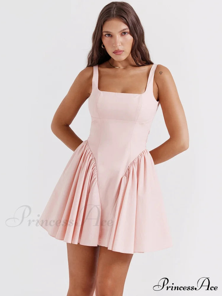 Backless Bow Stylish Mini Dress image 13