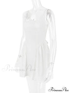 Backless Bow Stylish Mini Dress image 4