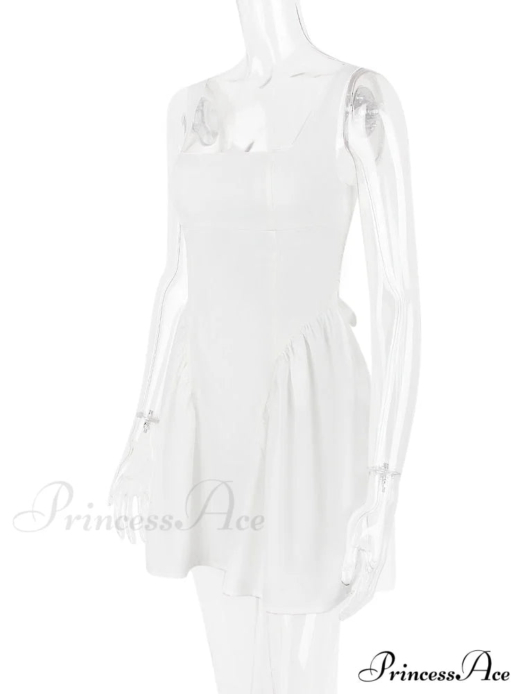 Backless Bow Stylish Mini Dress image 4