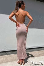 Backless Cami Dress in Solid Color image 4