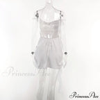 Backless Cowl Neck Charming Flower Frill Mini Dress image 6