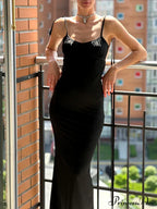 Backless Draped Prom Maxi Dress image 1