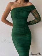 Backless Gown Ruched Sleeveless White Maxi Dress image 9