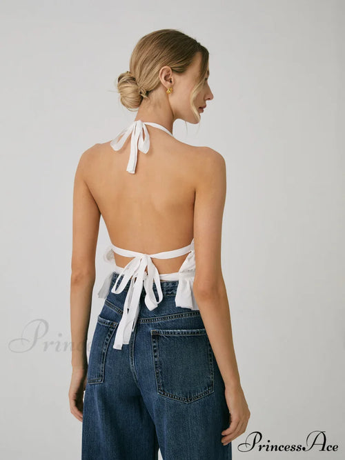 Backless Halter Graceful Tank Top image 2