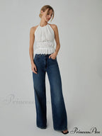 Backless Halter Graceful Tank Top image 4