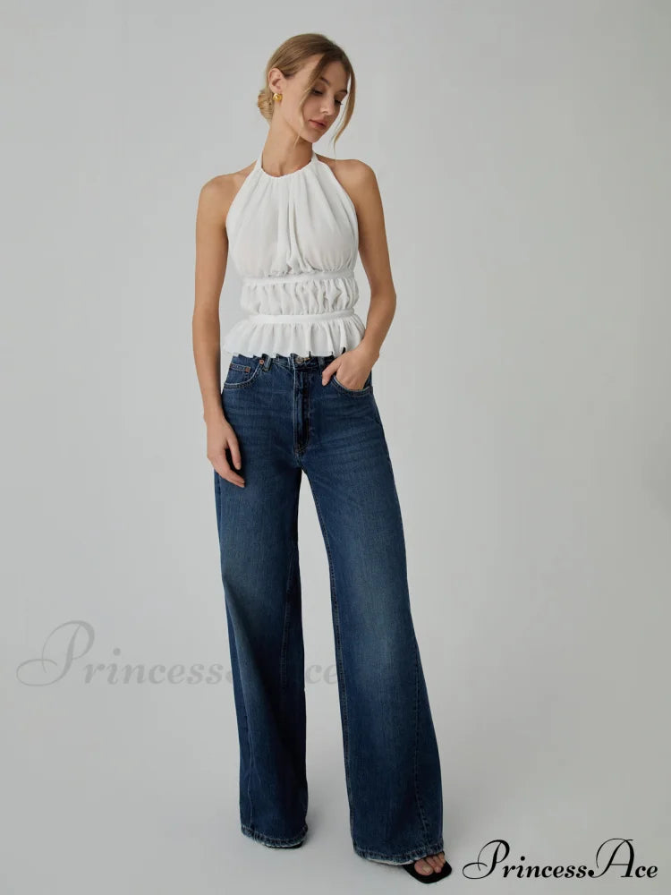 Backless Halter Graceful Tank Top image 4