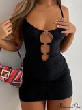 Backless Heart Graceful Decor Mini Dress image 1