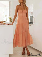 Backless Lace-Up Sleeveless Charming Patchwork Slip Dress image 7