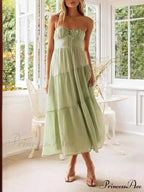 Backless Lace-Up Sleeveless Charming Patchwork Slip Dress image 8