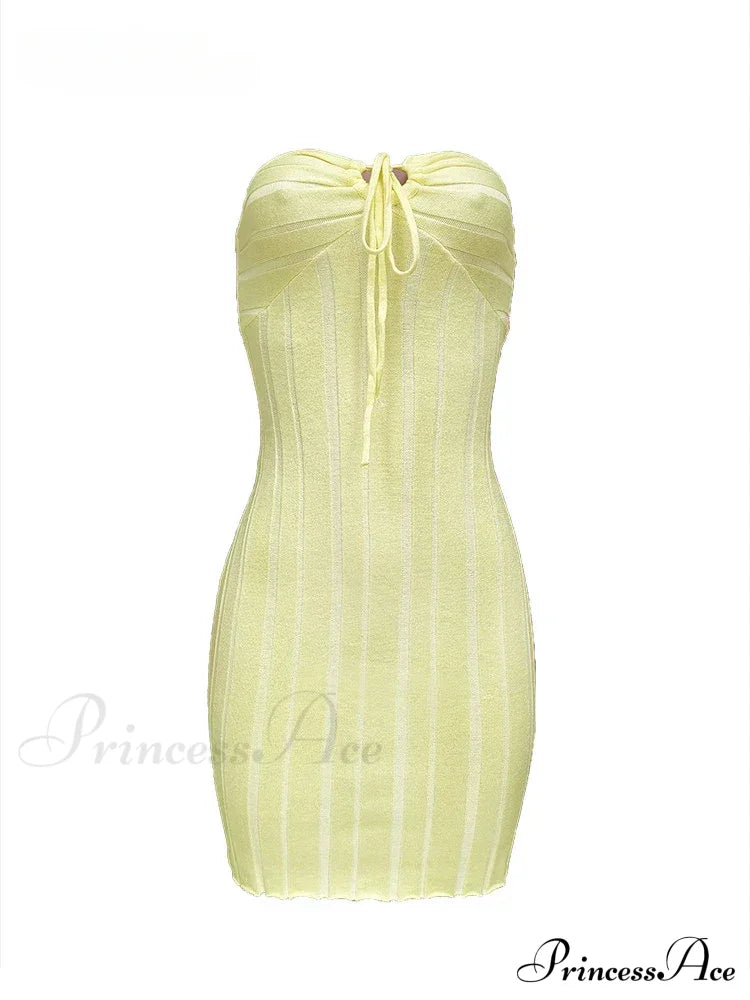 Backless Neck Sleeveless Knitted Mini Dress image 6