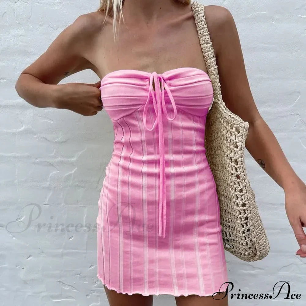 Backless Neck Sleeveless Knitted Mini Dress image 8
