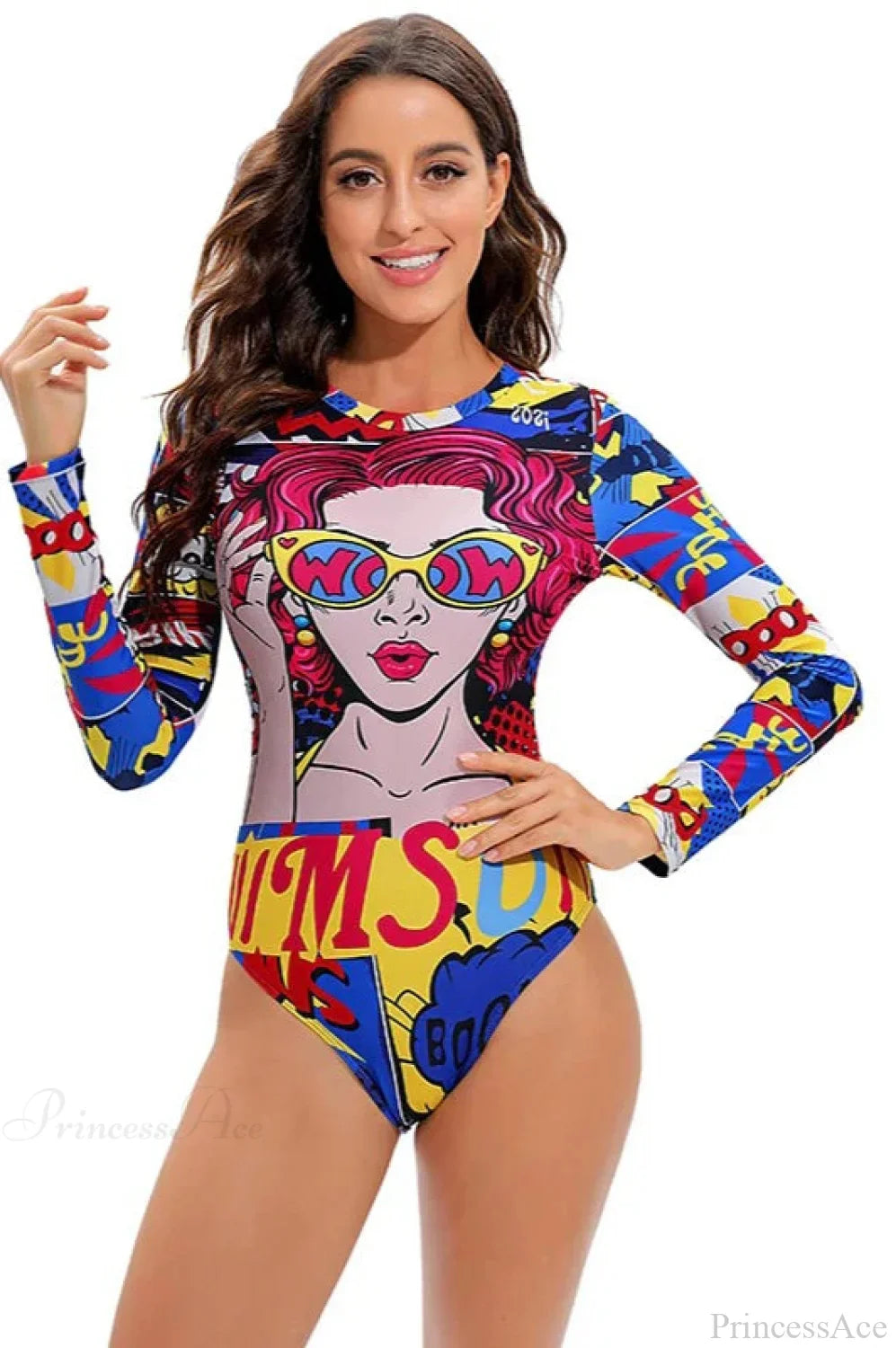 Backless Print Surfing One Piece Set image 11