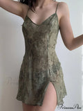 Backless Printed Long Trendy Sleeve Mini Dress image 1