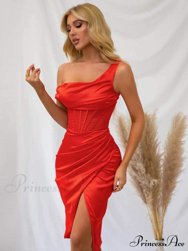 Backless Ruffle Graceful Satin Mini Nightdress image 9