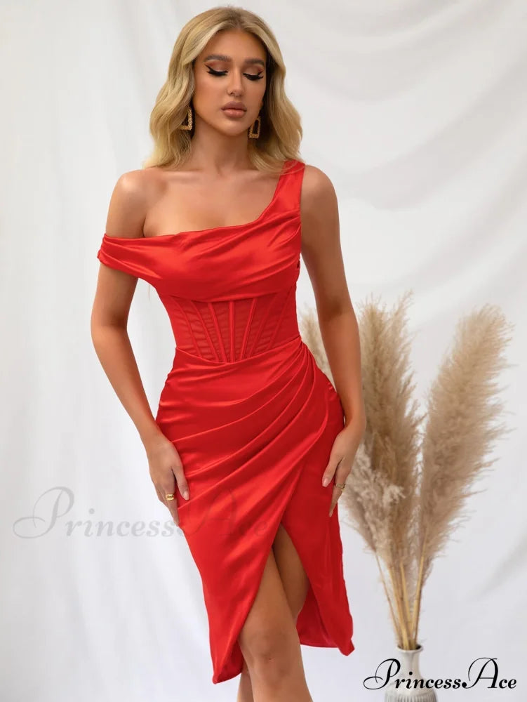 Backless Ruffle Graceful Satin Mini Nightdress image 12