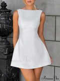 Backless Sleeveless Stylish Mini Dress image 1