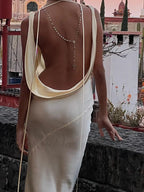 Backless Slim Hollow Out Women Party Dresses image 2