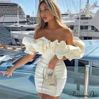 Backless Strapless Bodycon Short Sexy Party Dress image 1
