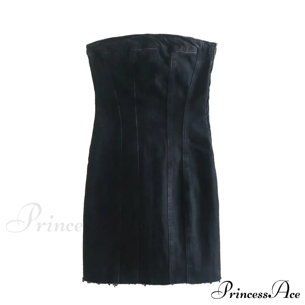 Backless Strapless Sleeveless Sexy Bodycon Mini Dress image 7