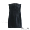 Backless Strapless Sleeveless Sexy Bodycon Mini Dress image 7