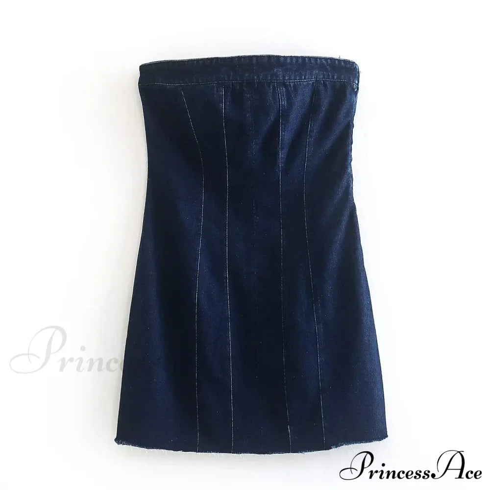 Backless Strapless Sleeveless Sexy Bodycon Mini Dress image 8
