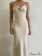 Backless Twist Knitted Fashion Outfits Maxi Dress image 1