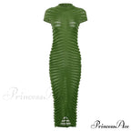 Backless V Neck Gown Maxi Dress image 6
