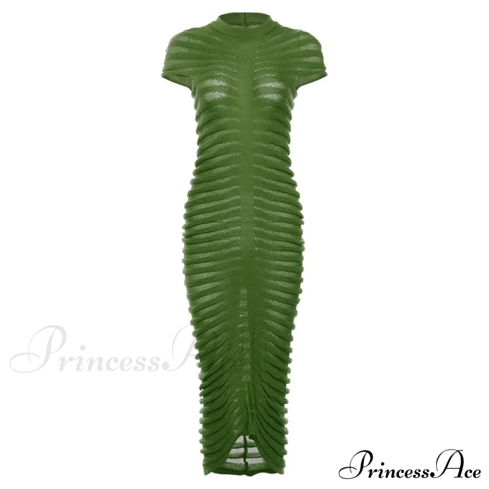 Backless V Neck Gown Maxi Dress image 6