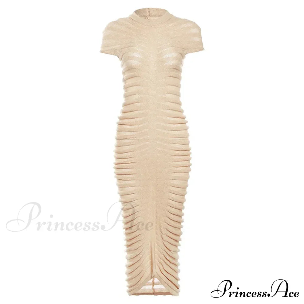 Backless V Neck Gown Maxi Dress image 7