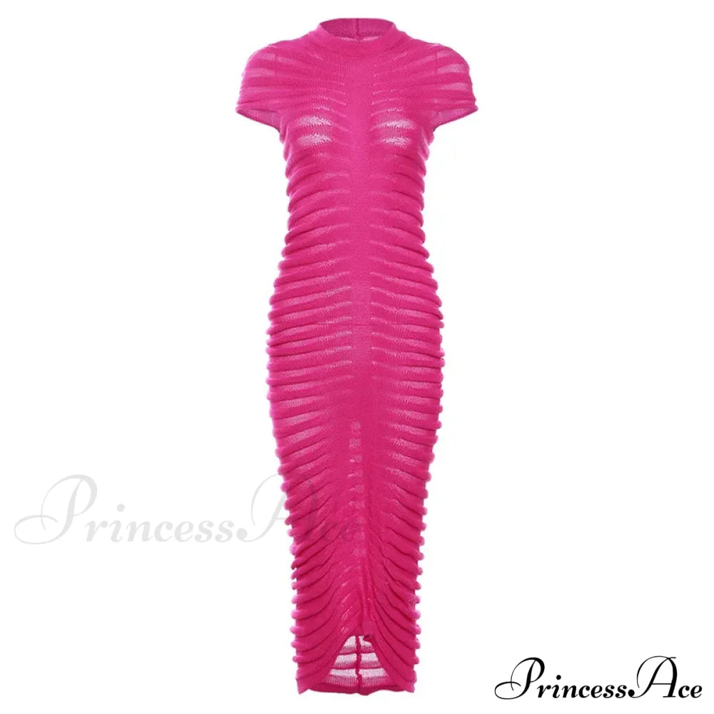 Backless V Neck Gown Maxi Dress image 9