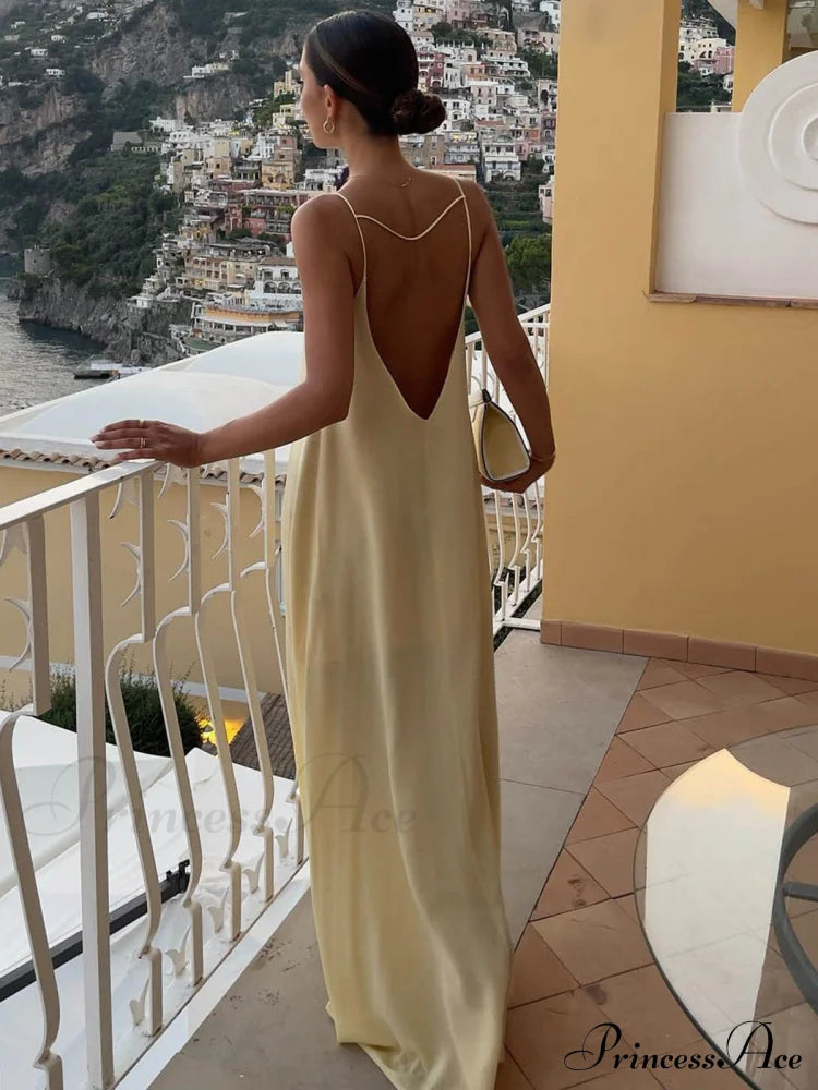 Backless Vacation Graceful Long Dress image 2