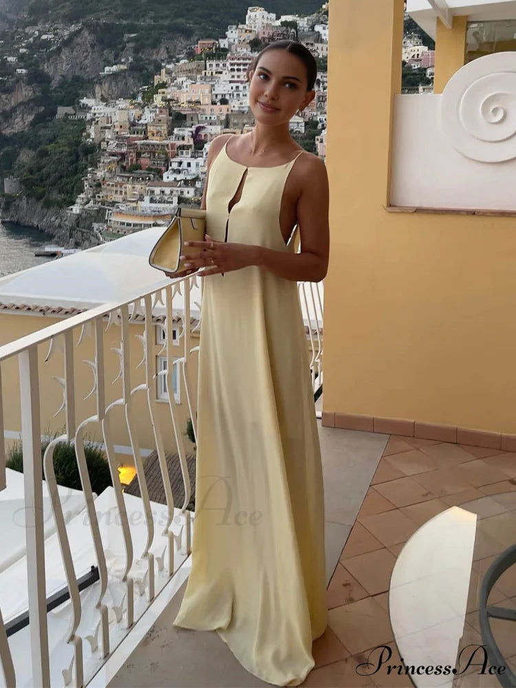 Backless Vacation Graceful Long Dress image 3