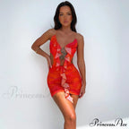 Backless Women Halter Ruffle Gown Party Coastal Festive Hollow - Out for Mini Bodycon Sexy Vestido image 5