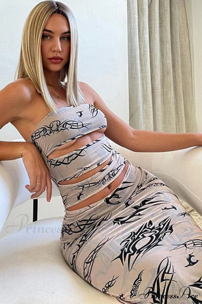 Bad Babe Stylish Mesh Maxi Dress image 4