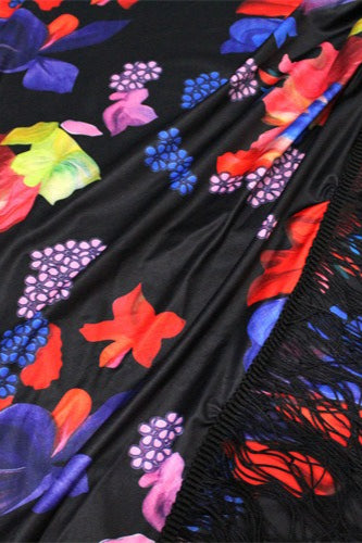 Elegant Floral Print Strapless Vacation Maxi Dress image 5